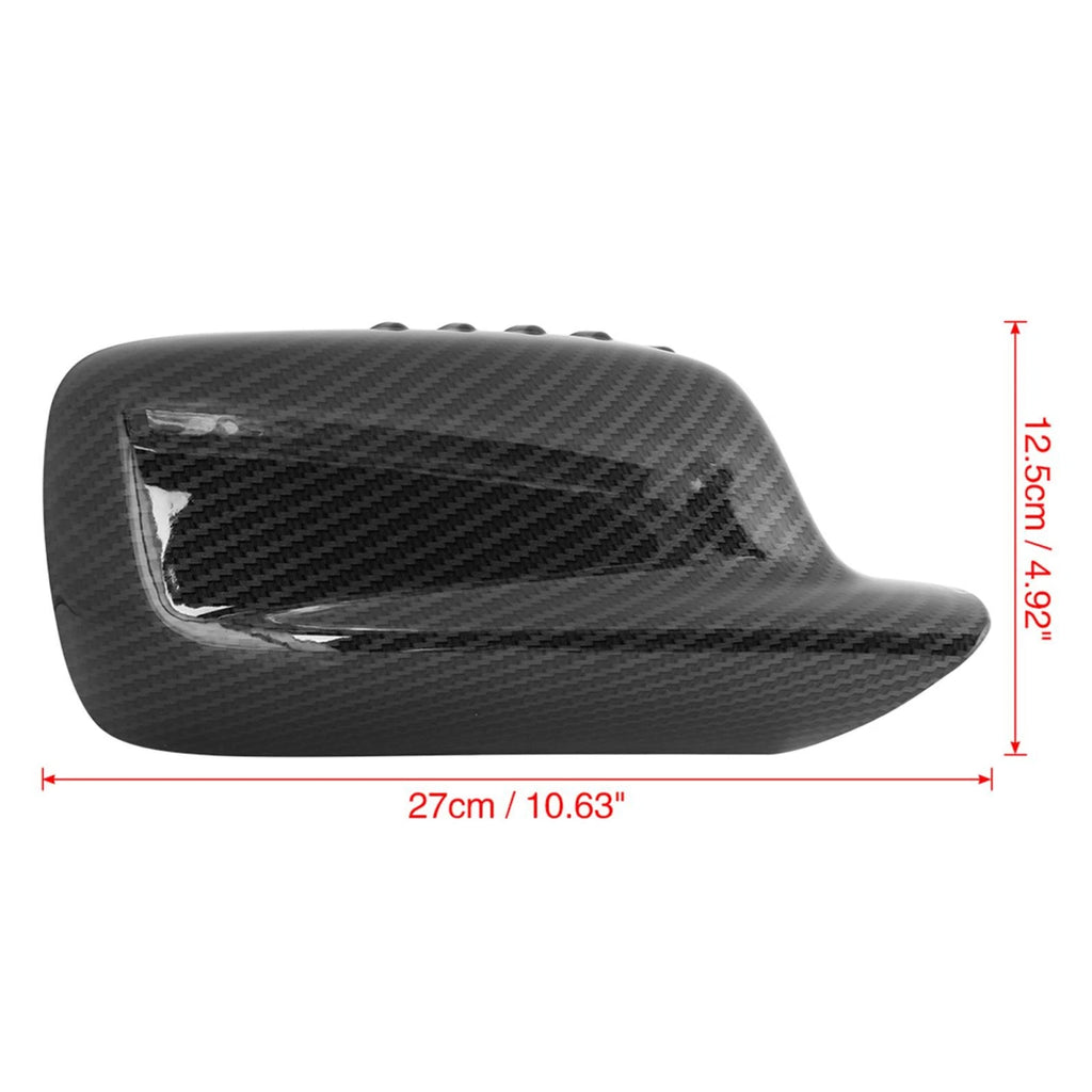 Side Mirror Cover Cap Carbon Fiber Pattern Replacement for BMW 7 Series (2002–2008)