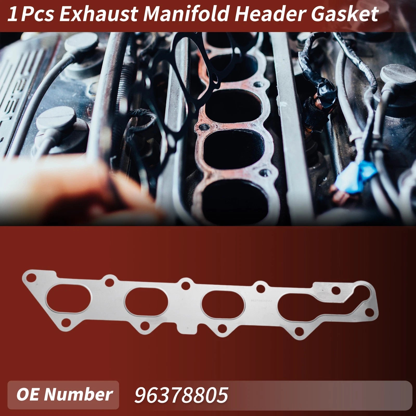 Exhaust Manifold Header Gasket Replacement for Chevrolet Aveo (2003–2013)