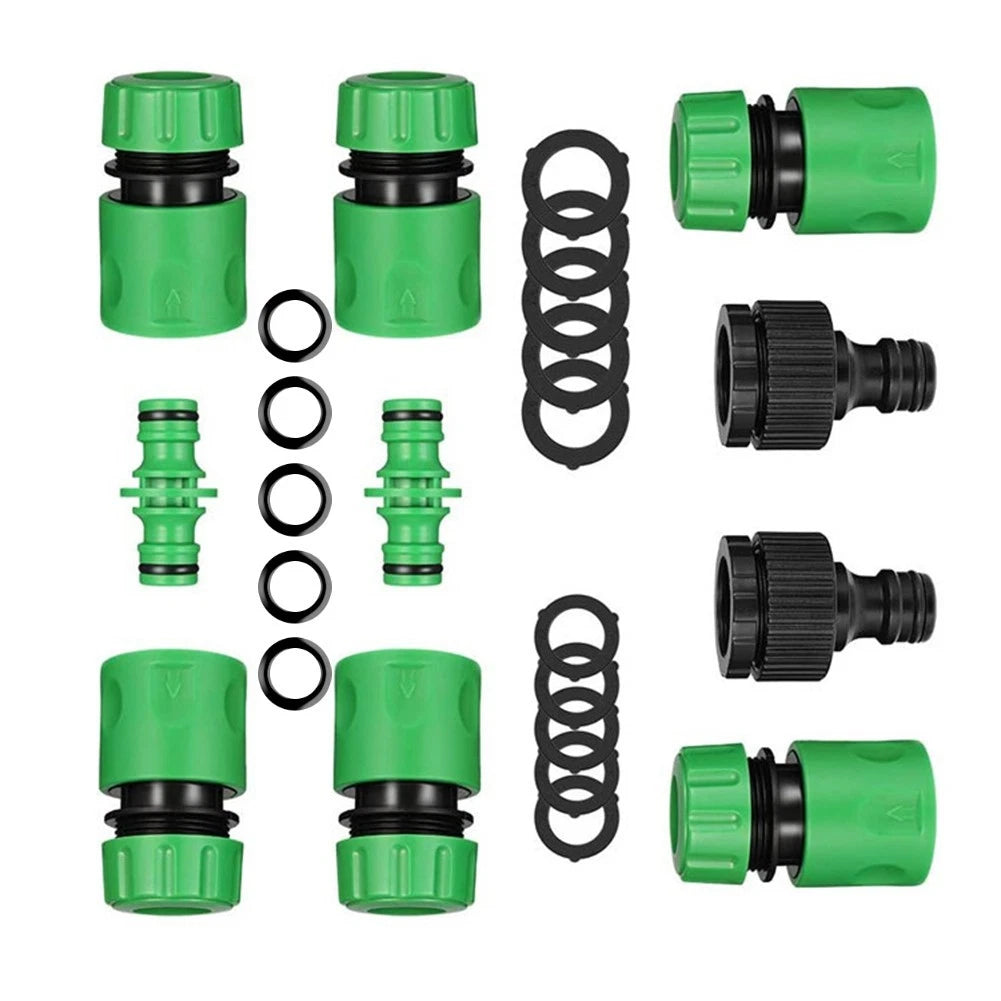 10-Pack Garden Hose Connectors Kit Double Male Snap Connectors