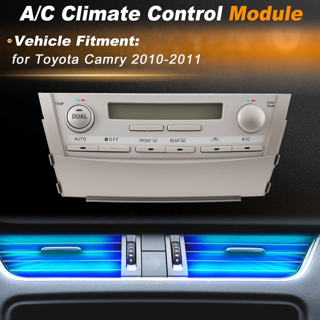 A/C Heater Climate Control Switch Module Panel for Toyota Camry (2010–2011)