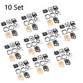 Set of 10 Carburetor Rebuild Kits for Honda GX25 GX35 (WALBRO K20-WYJ)