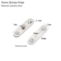 Foldable Stainless Steel Hinge for Flip Window Cabinets (6x1.2x0.2cm)