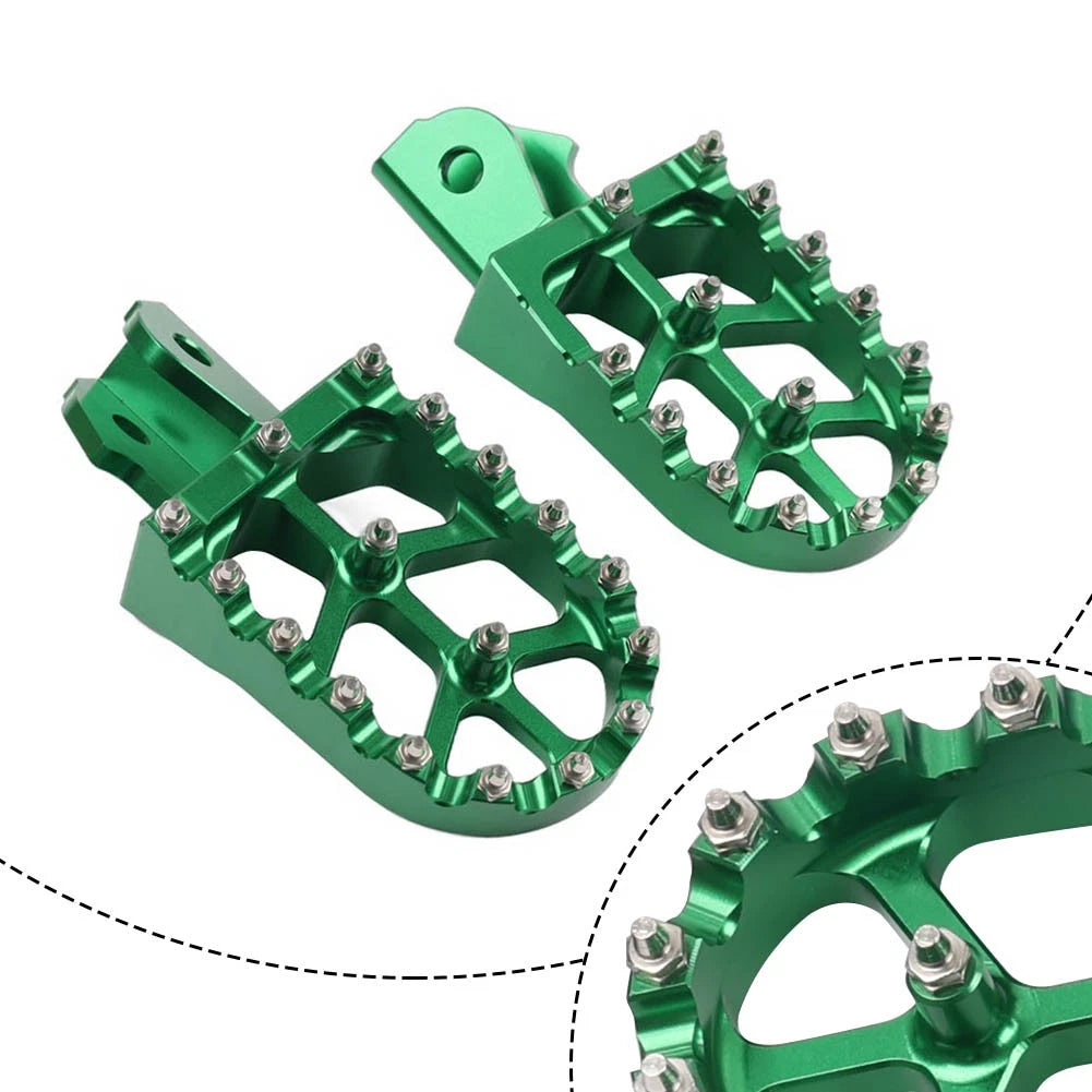 Foot Pegs for Sur Ron S/X, Honda CRF 150F 230F (2003–2019) - Green