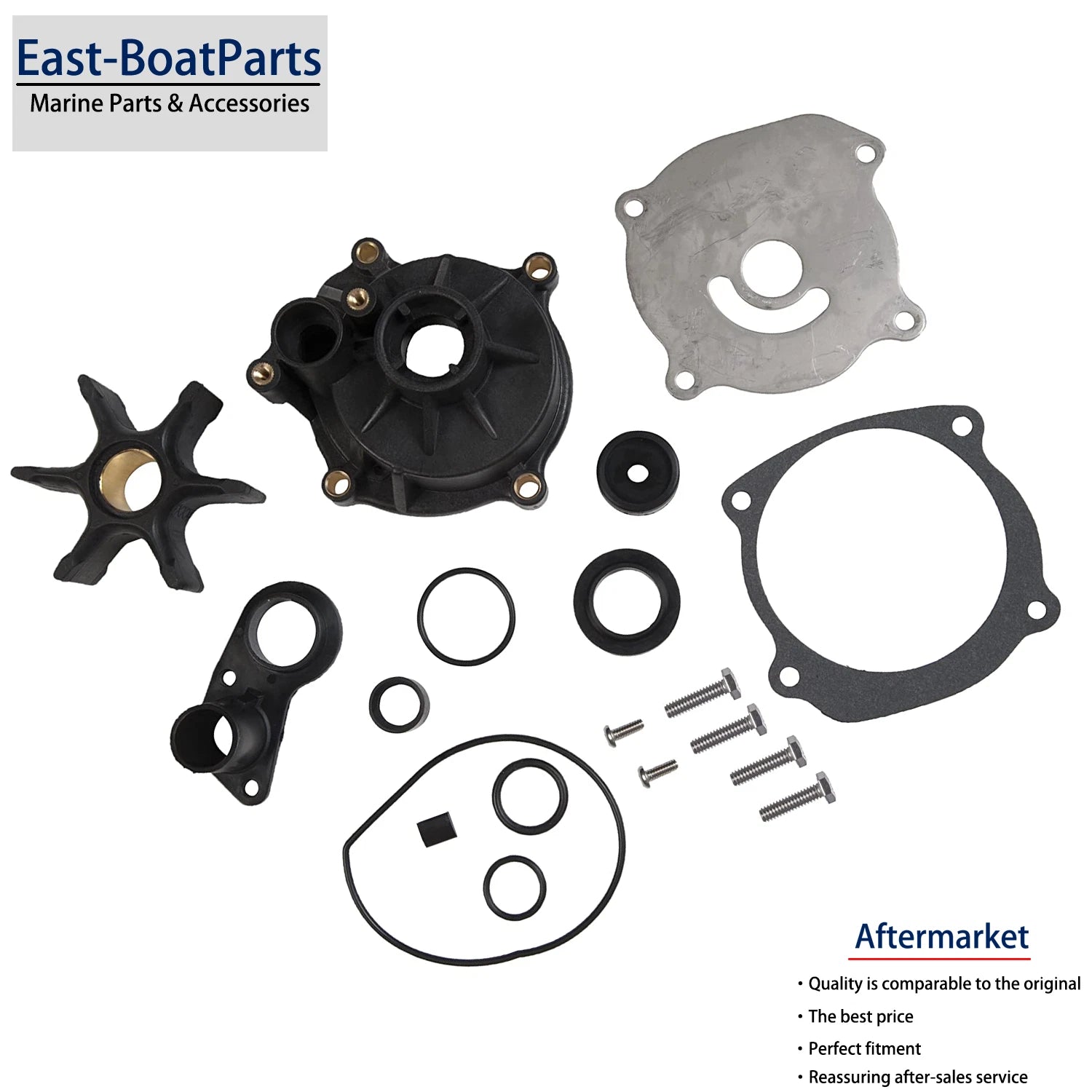 Water Pump Impeller Kit for BRP OMC Johnson Evinrude 65HP 80HP 105HP (N/A)