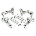 Chrome Rear Passenger Adjustable Floorboard Mount for Harley Touring (1993–2025)