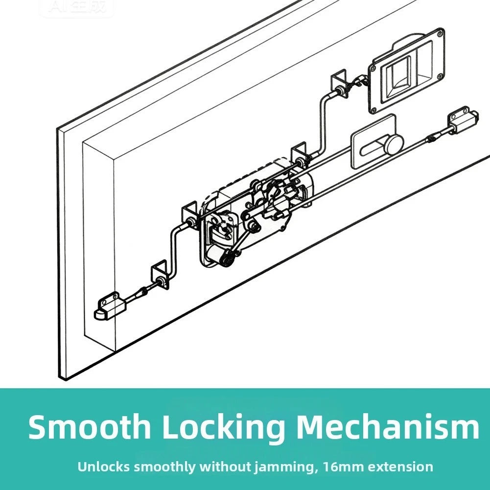 Trailer and Van Door Lock Head with Connecting Rod Steel