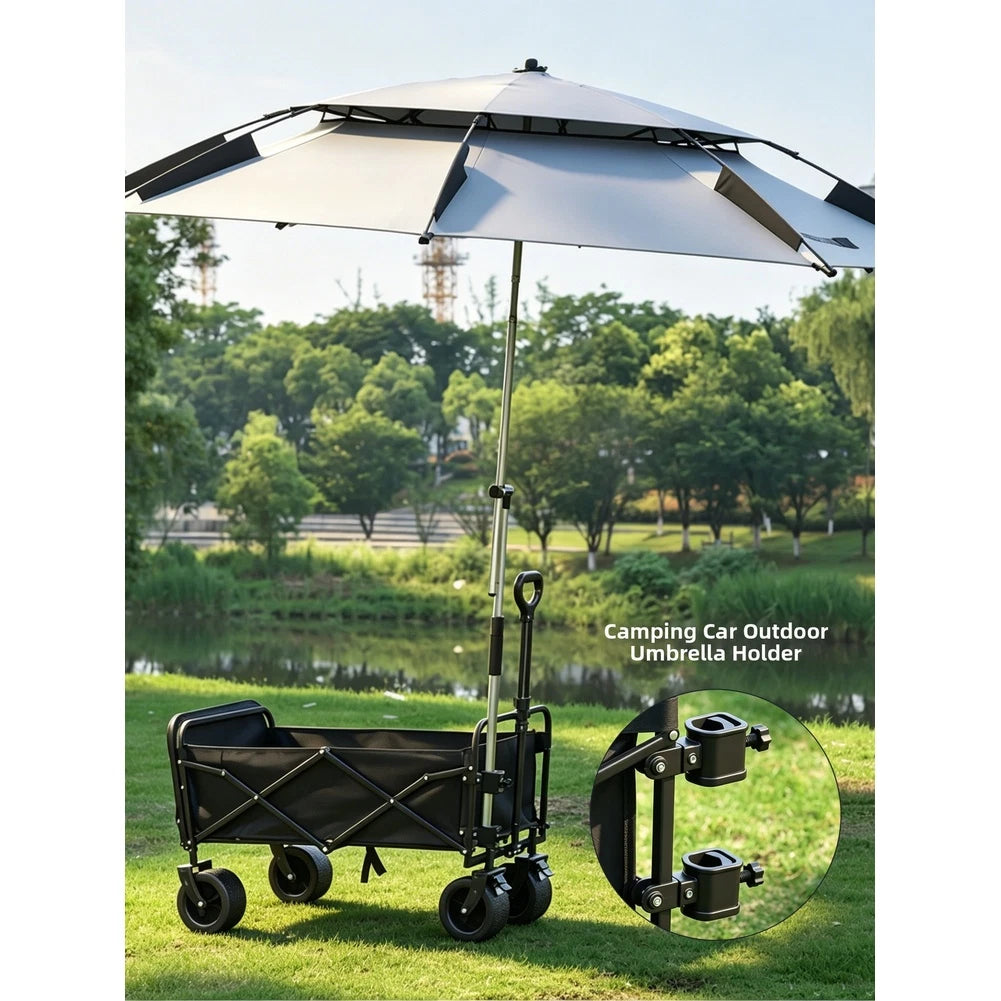 Umbrella Holder for Camping Cart (Portable, Windy Condition Support)