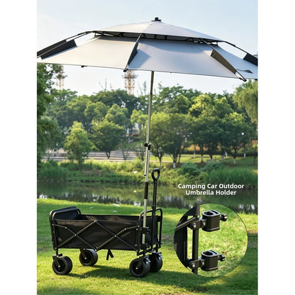 Umbrella Holder for Camping Cart (Portable, Windy Condition Support)