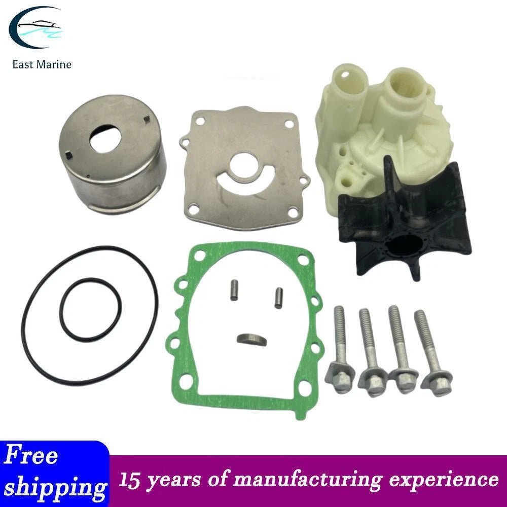 Water Pump Impeller Rebuild Kit for Yamaha 150 175 200 225 HP (1996–2023) 6G5-W0078-01-00
