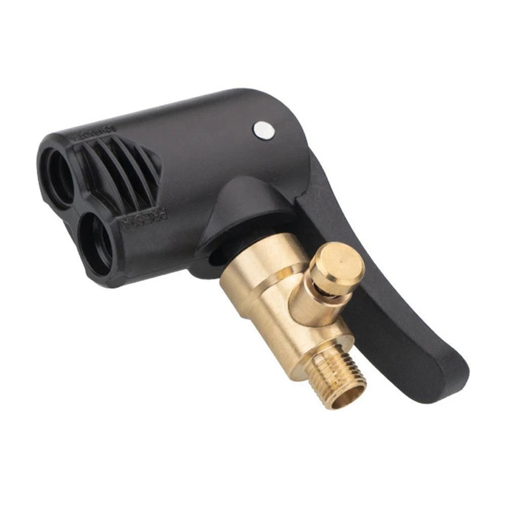 ABS Plastic + Brass Car Tire Inflator Pump Hose Nozzle Adapter