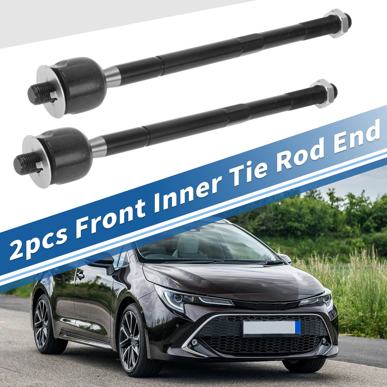 4 Pcs Front Inner Tie Rod End Links Replacement for Toyota Tacoma (2005–2015)