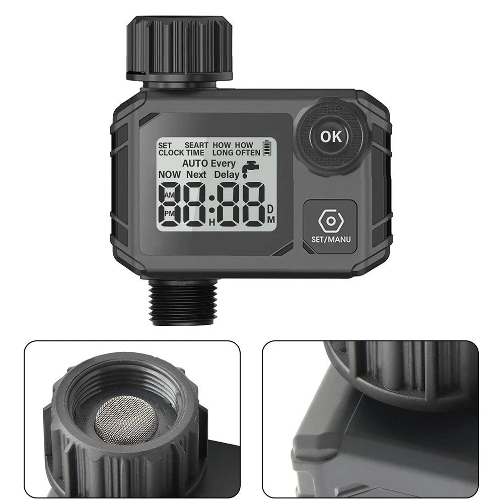 Programmable Water Timer for Efficient Lawn Irrigation