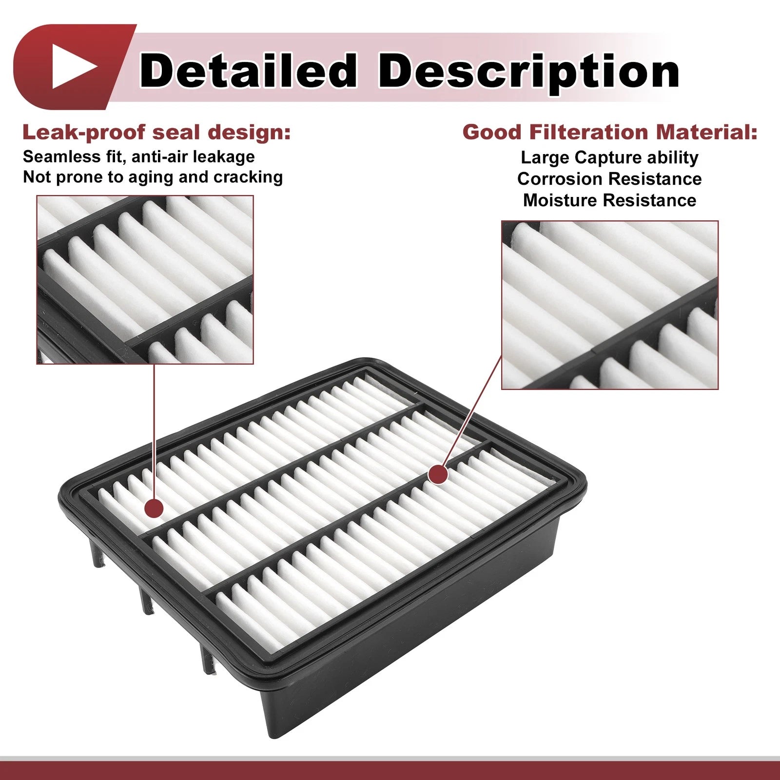 Engine Air Filter Replacement for Mazda 3 (2013–2013) Long Life