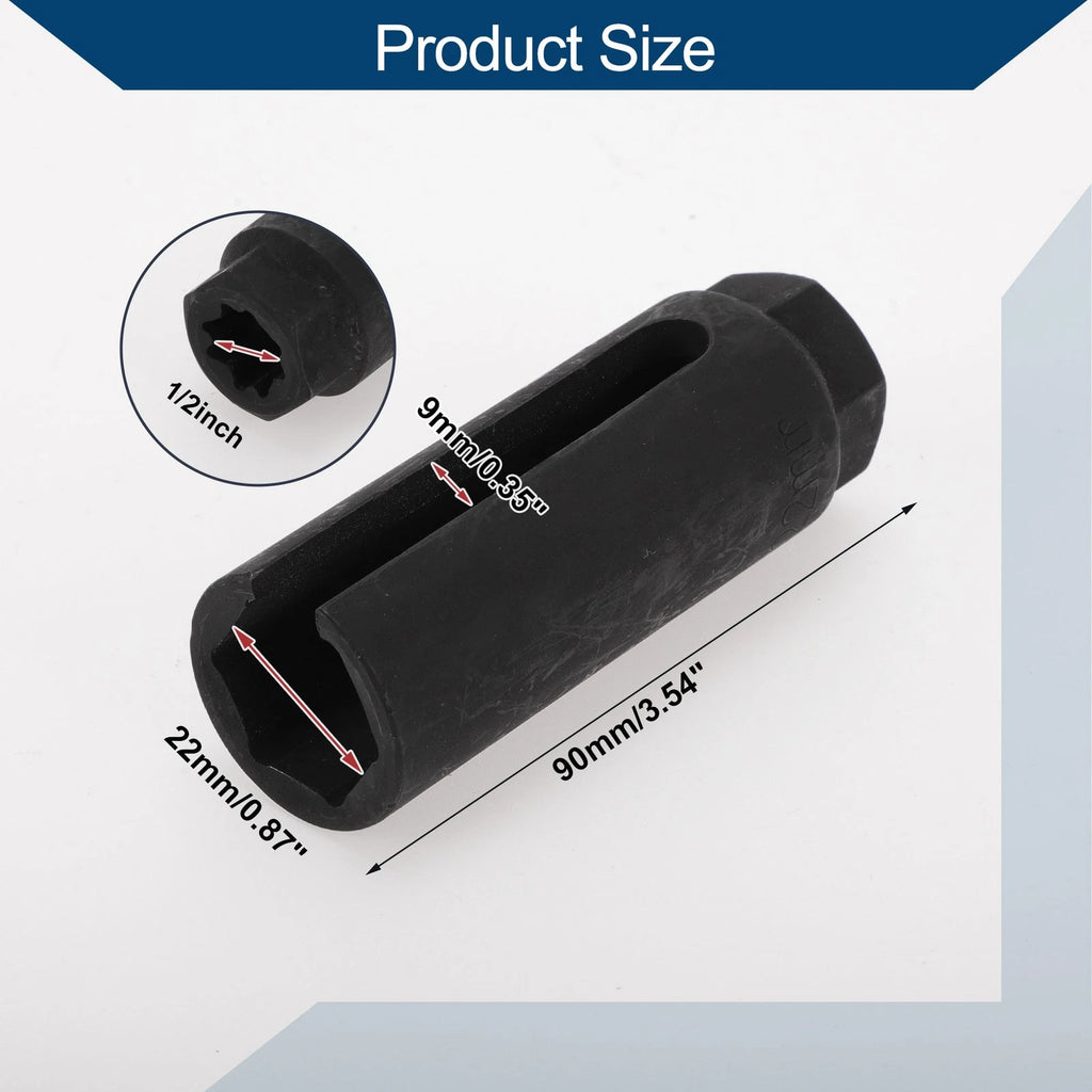 Oxygen Sensor Socket 22mm for Universal Vehicles (1/2 inch, 6 Point)