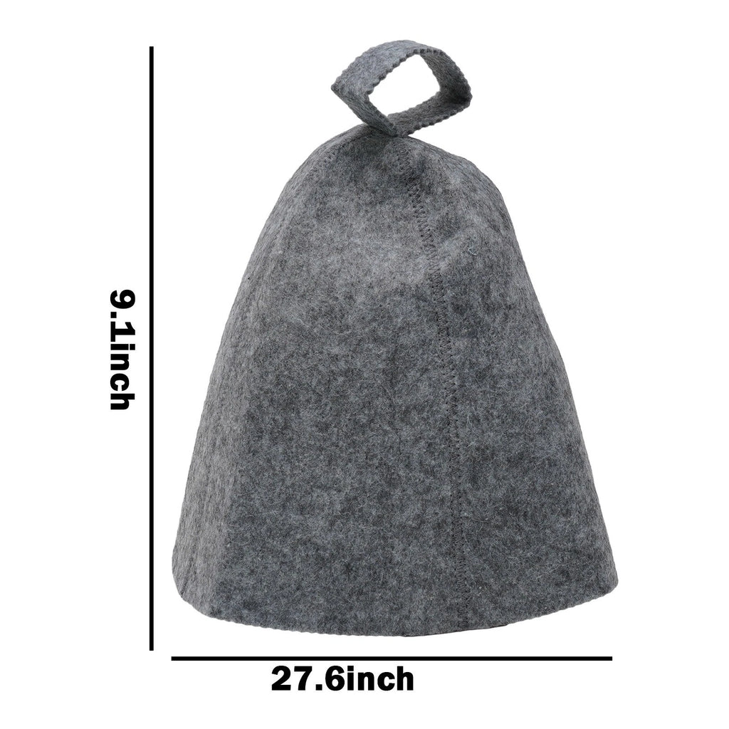 Felt Shower Cap for Sauna Use - Anti Heat Protection Hat