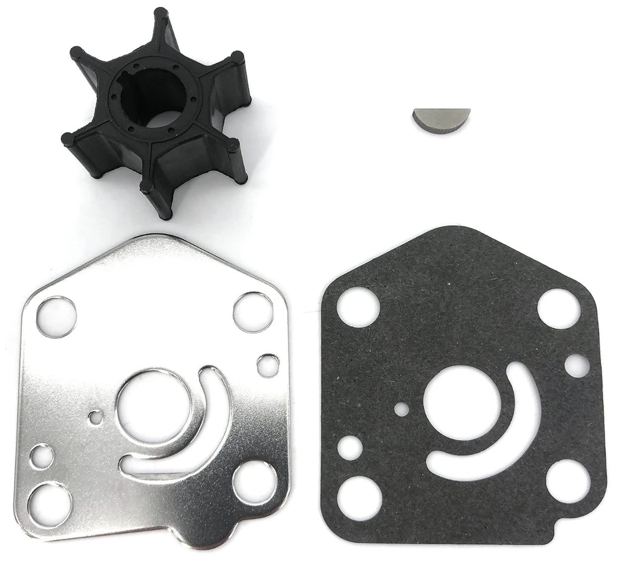 Outboard Water Pump Impeller & Plate for Suzuki 4-S (17461-93903, 17472-93911)