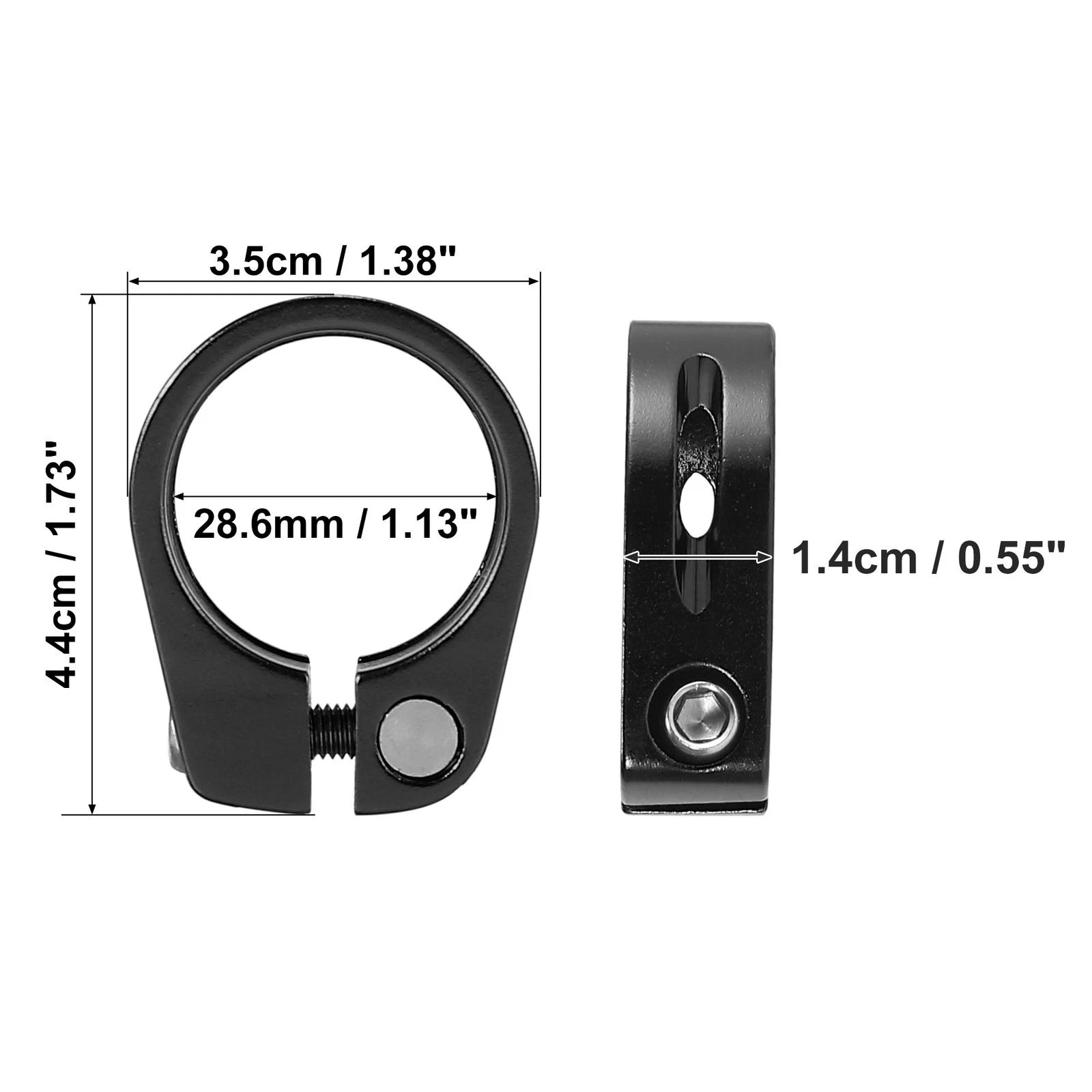 Seat Post Clamp 28.6mm Aluminium Alloy Replacement for Universal Bicycle (All Years)