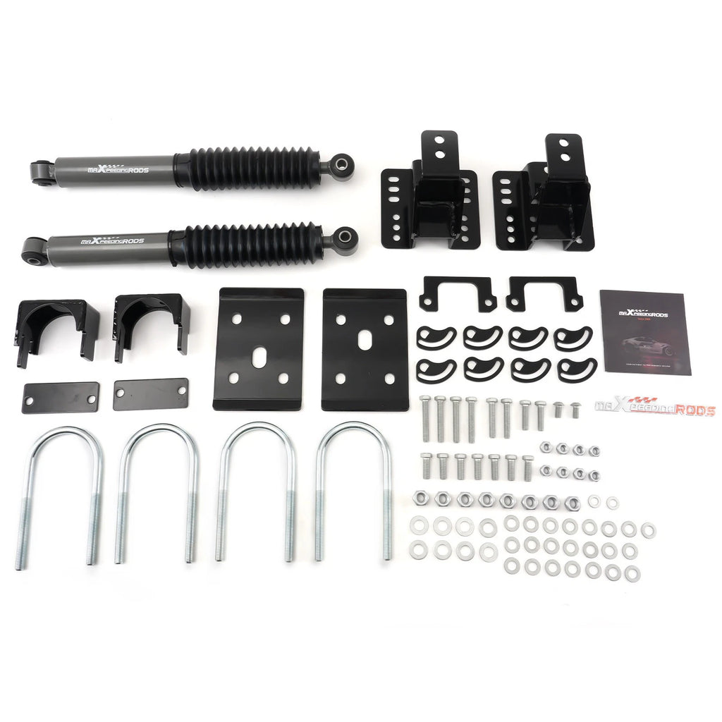 2" Front 4" Rear Lowering Kit for Chevy GMC 1500 2WD (2007–2015)