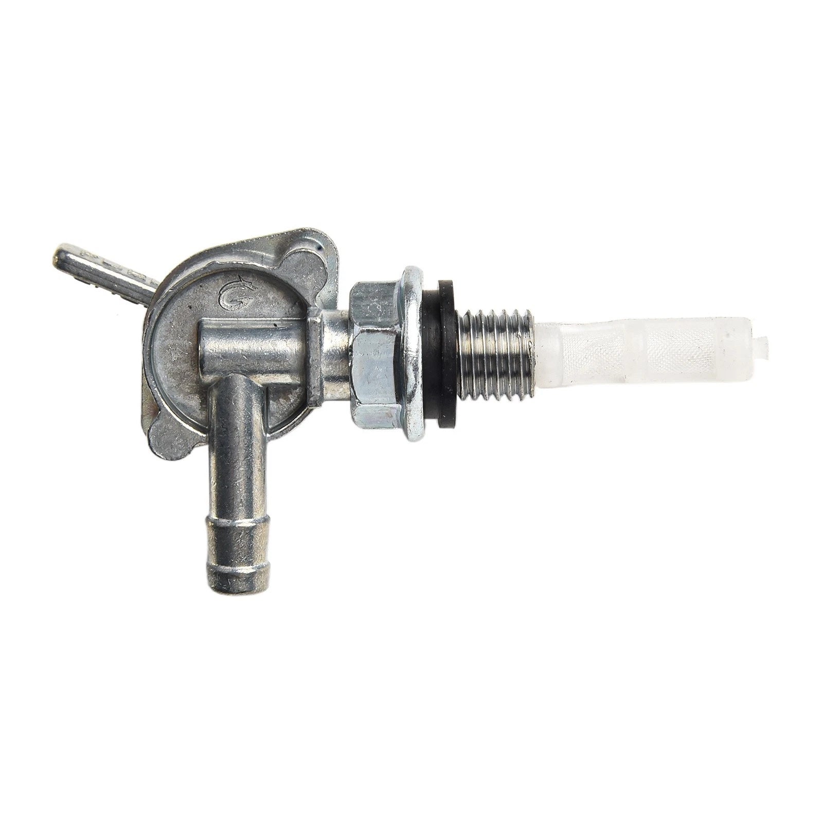 1PCS Switch Valve ON/OFF for Hose (Silver, 1/4")