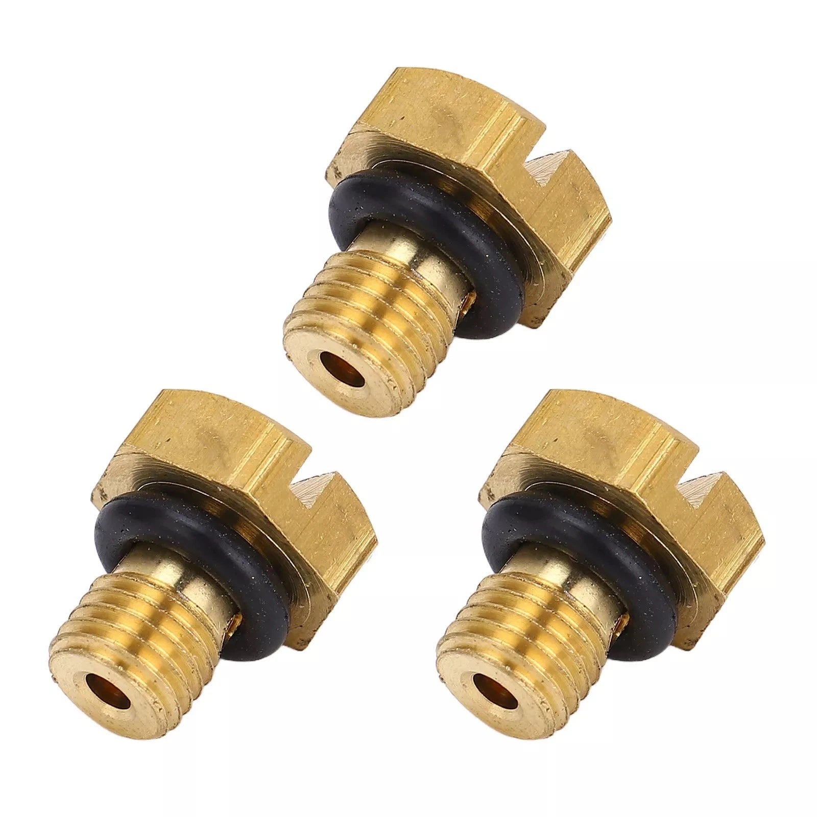 3X Carburetor Float Bowl Drain Screw W/O Ring for Yamaha 30HP 40HP 67C-14992-00