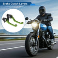 Short Brake Clutch Levers for Yamaha WR250F (2017–2022) Solid Green