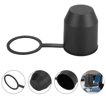 Trailer Hitch Ball Cover with Hook 55mm ID Black for Car Truck RV Boat
