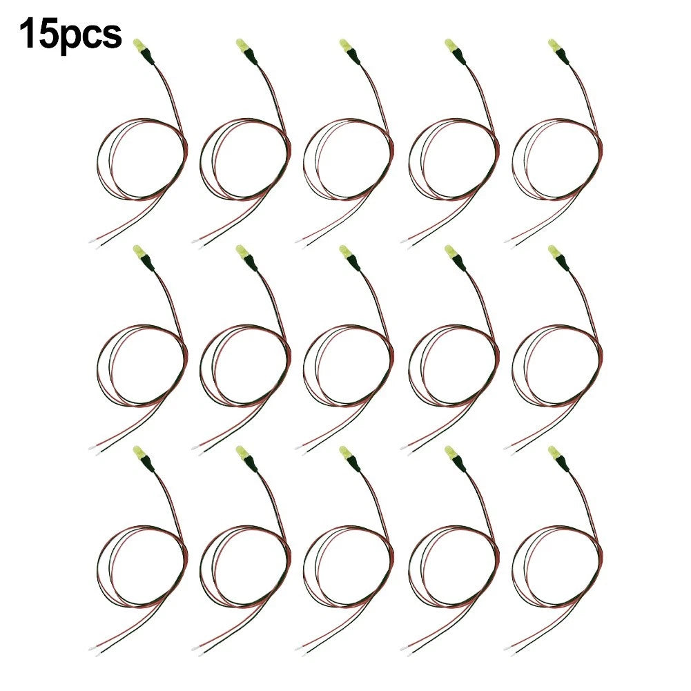 Pre Wired LEDs for HO Scale Accessories (3V to 16V DC)
