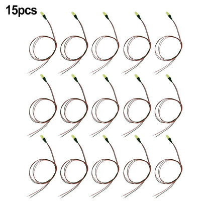 Pre Wired LEDs for HO Scale Accessories (3V to 16V DC)