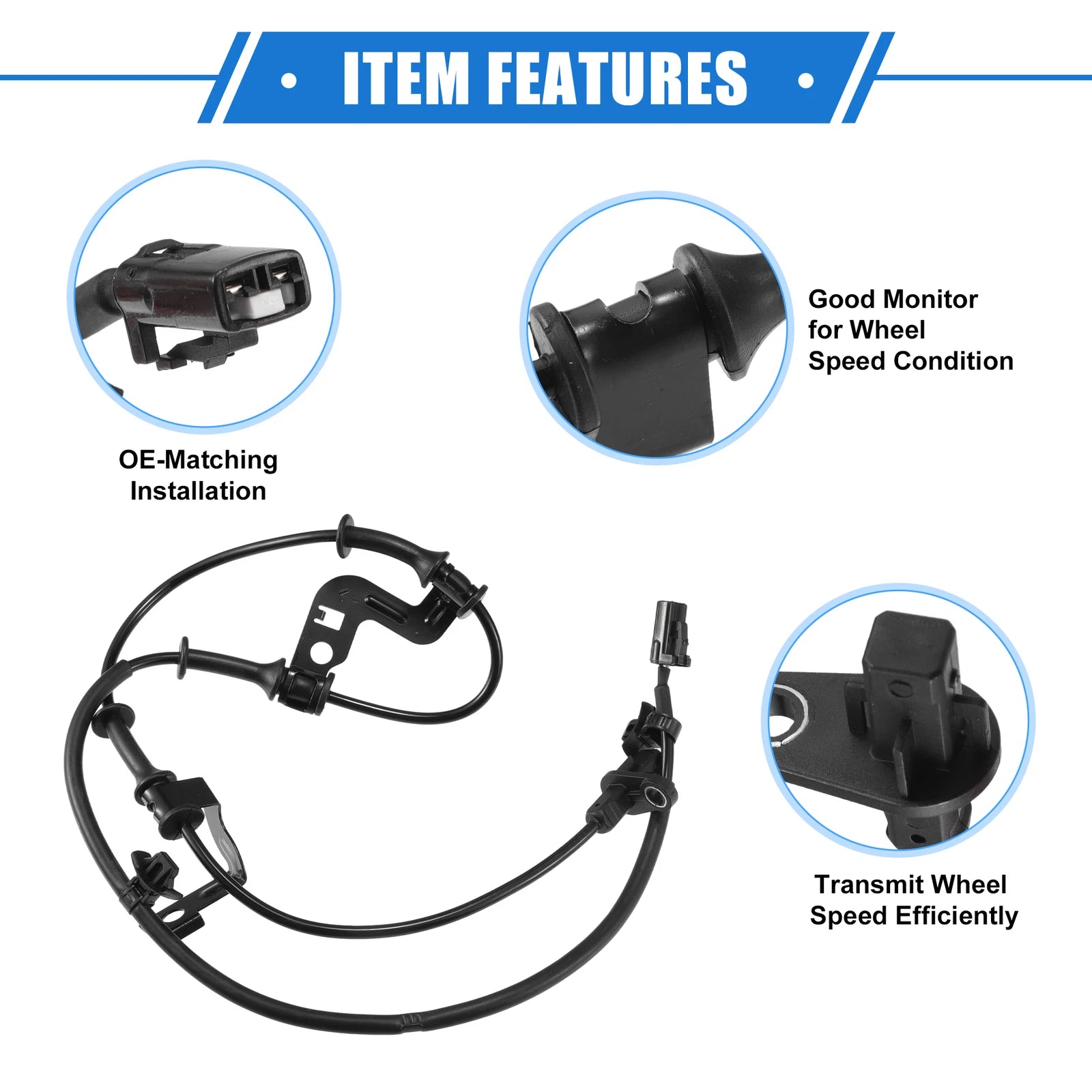 ABS Wheel Speed Sensor for Kia Forte (2014–2018) Front Left No. 59810-A7300