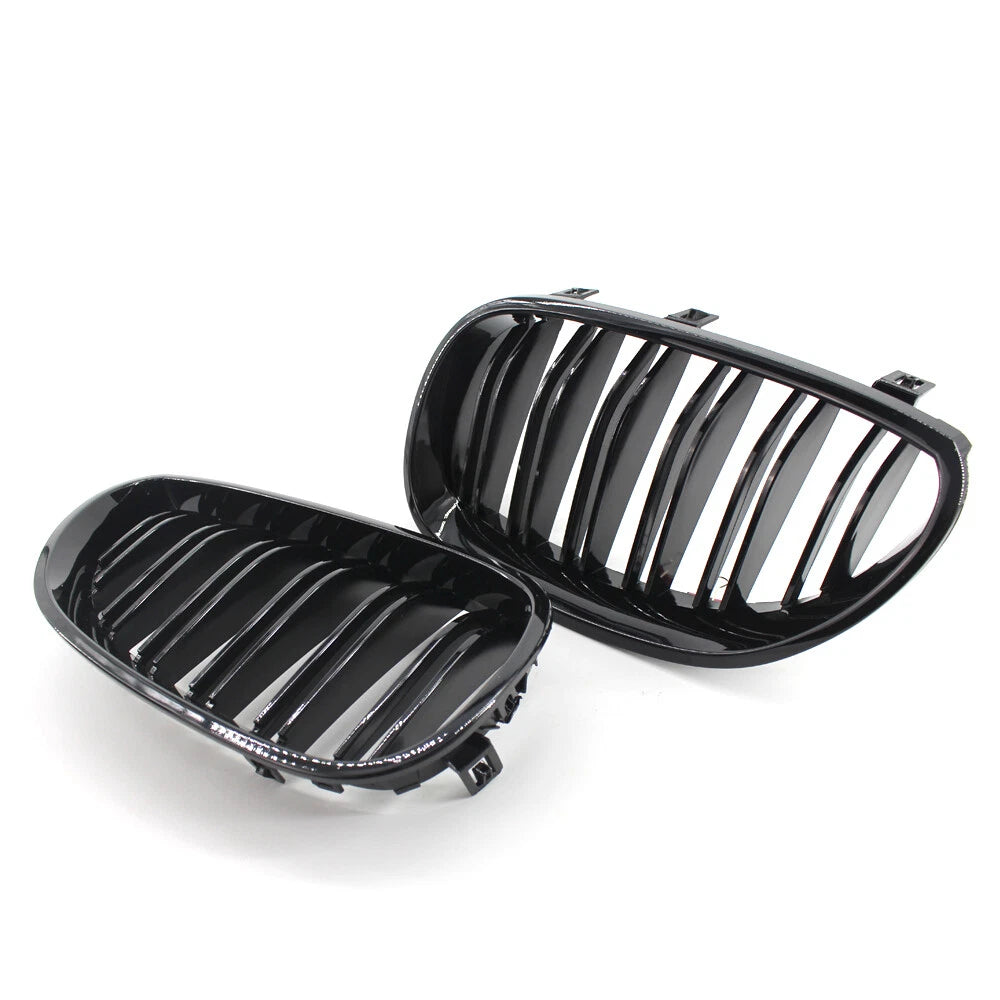 Front Kidney Grille for BMW 5-Series E60/E61 (2004–2009) Gloss Black