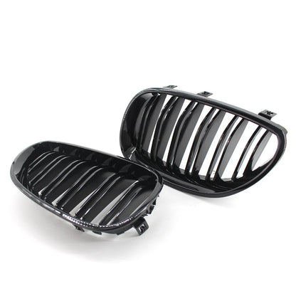 Front Kidney Grille for BMW 5-Series E60/E61 (2004–2009) Gloss Black
