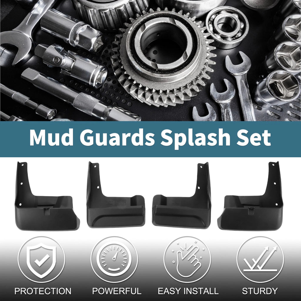 Mud Flaps Splash Guards 1 Set Replacement for Toyota Sienna SE (2016–2019)