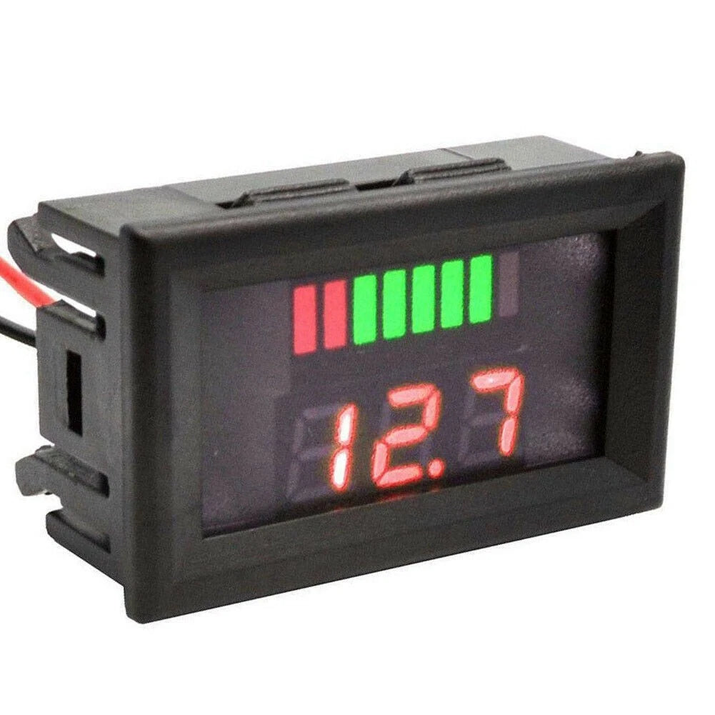 LED Digital Voltmeter for Car Marine Motorcycle (12V-60V)