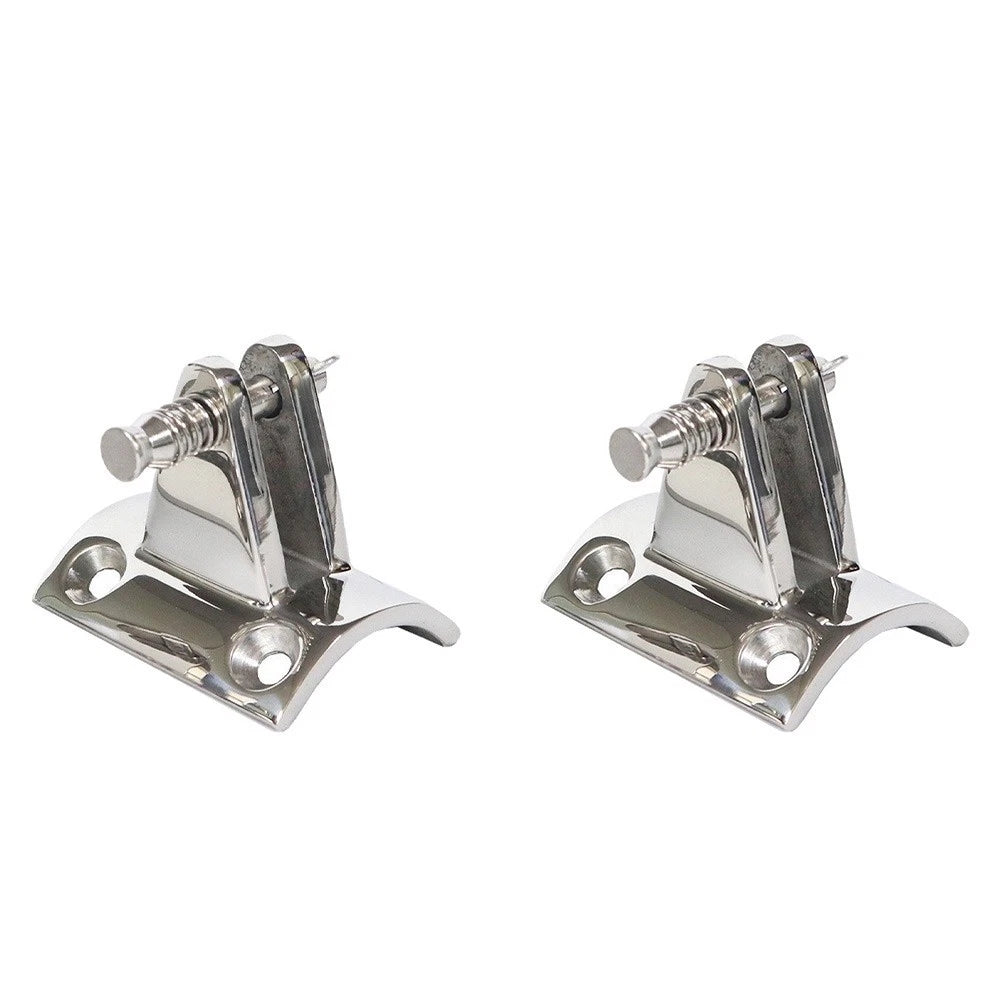 Set of 2 Top Deck Hinges 7/8 in 316 SS for Kayak Canoe Boat