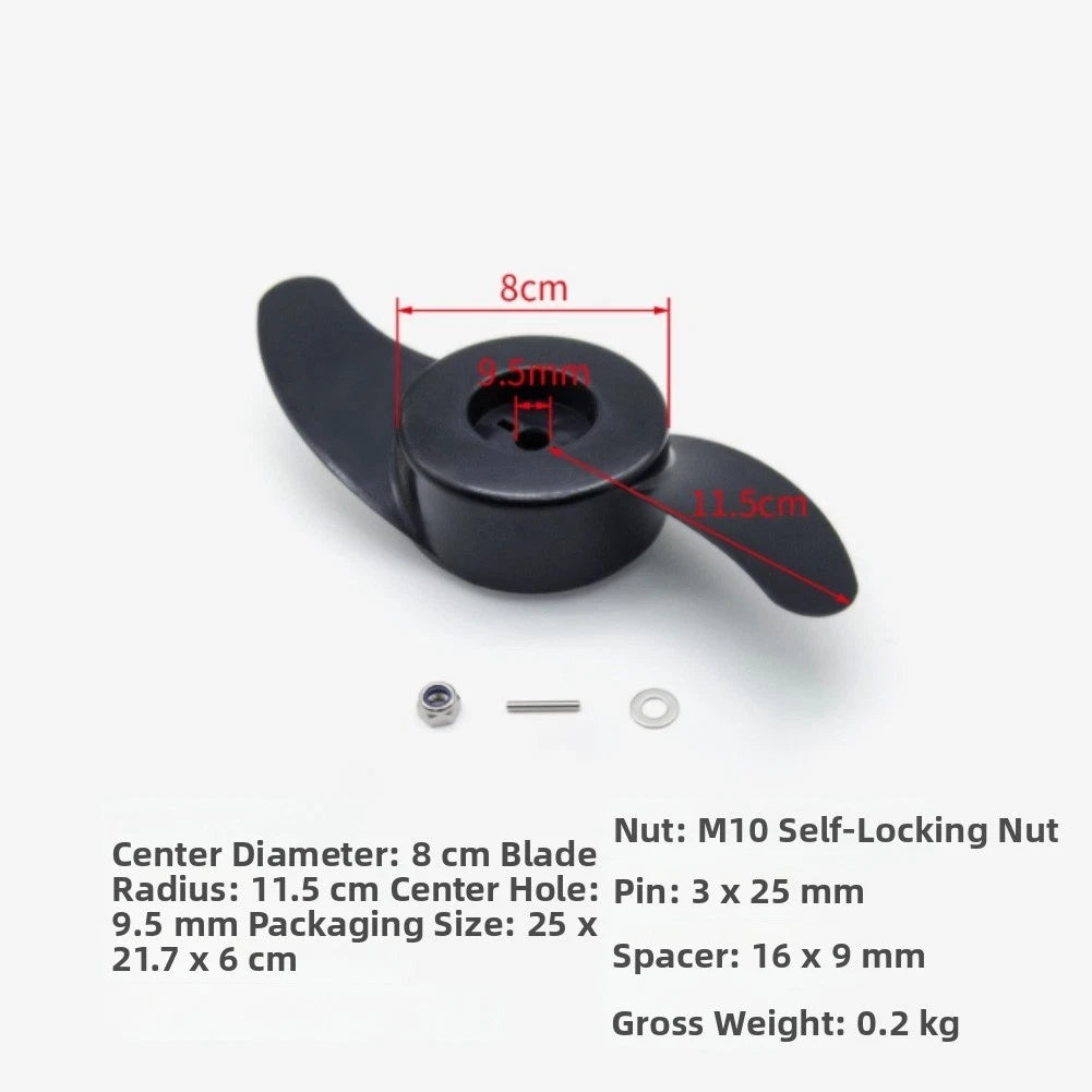 Plastic Propeller for Electric Trolling Motor (Compatible with Multiple Brands)
