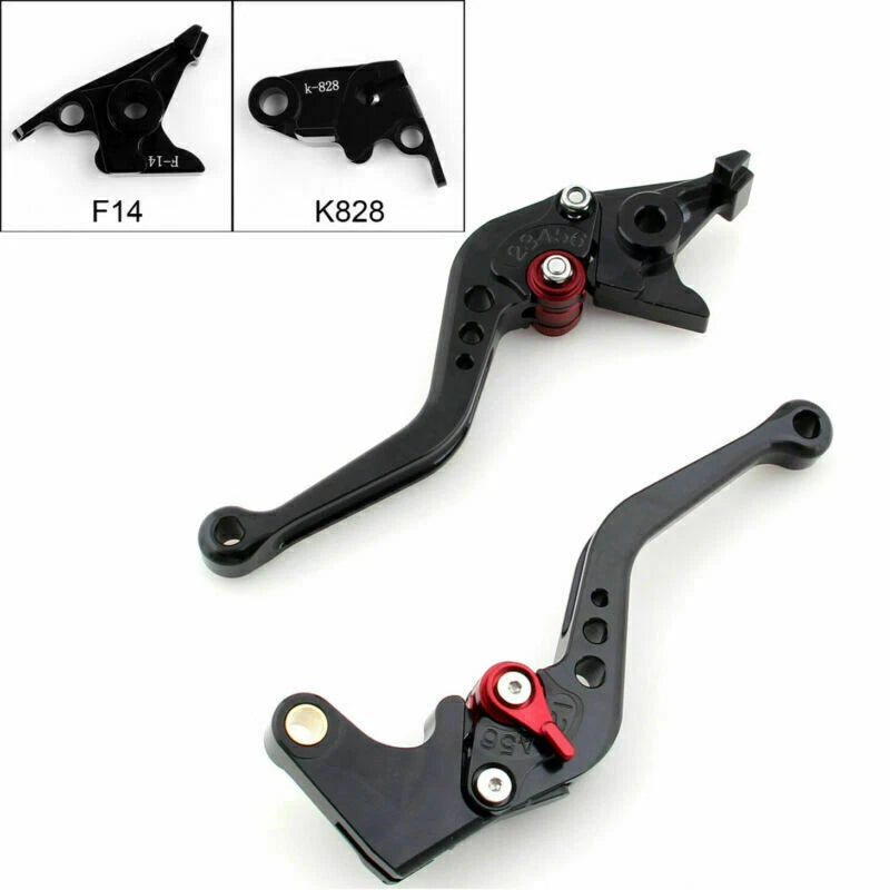 Short Brake Clutch Levers for Kawasaki ZX6R ZX636R ZX6RR ZX10R (2000–2005)