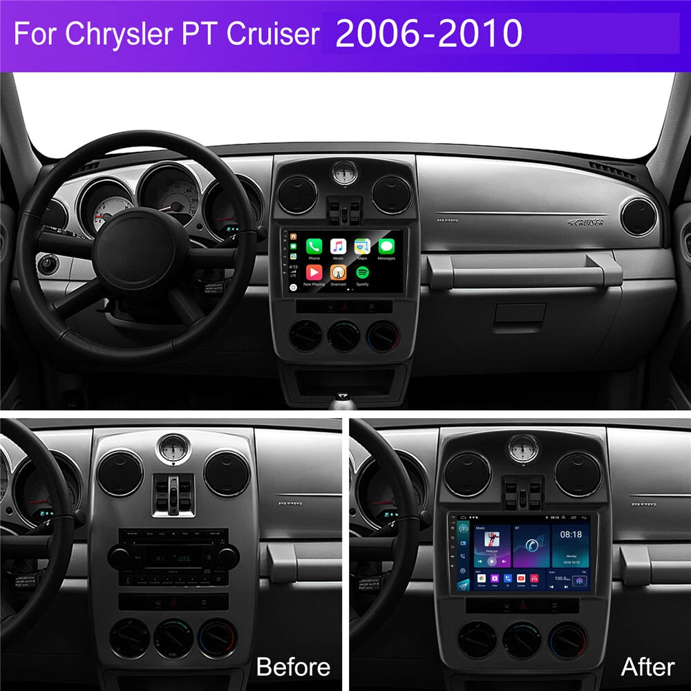 9" Android 13.0 Stereo Radio GPS Wifi for Chrysler PT Cruiser (2006–2010)