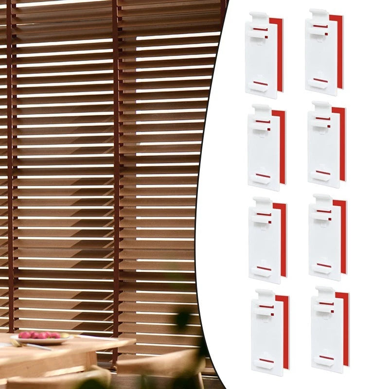 8 Count Pleated Curtain Hook Installation Plates for Easy Wall Mounting