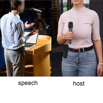 Compact Nylon Microphone Holder for Wireless Handheld Mics
