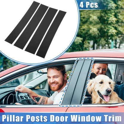 Set of 4 Pillar Posts Door Window Trim Covers for Cadillac Escalade (2007–2014)
