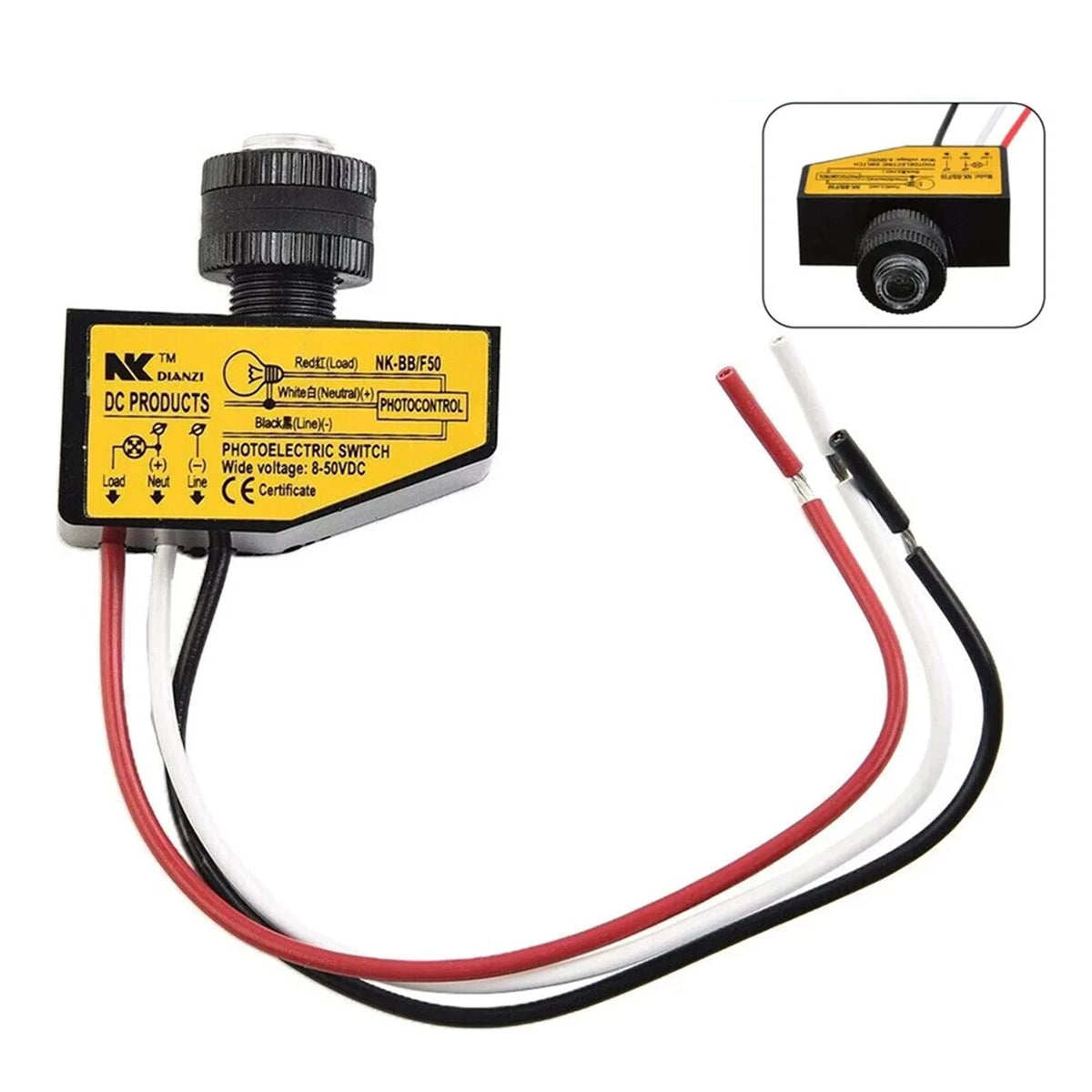 Automatic Light Sensor Control Switch for (DC 8V-50V)