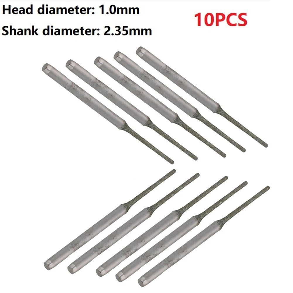 Solid Bits 1mm 2.35mm for Agate Bowlder Diamond Steel Drilling