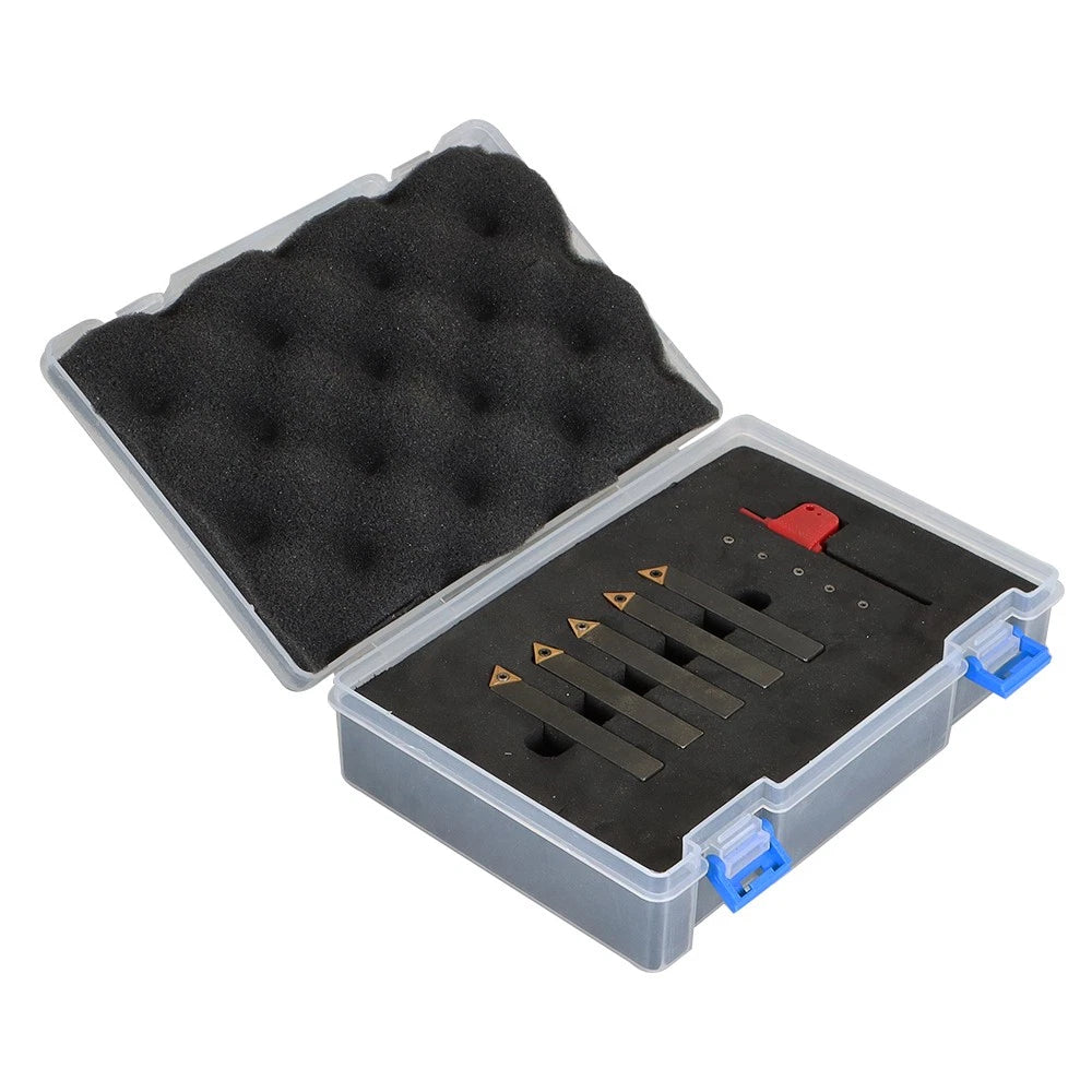 5-Pack 3/8" Indexable Carbide Turning Inserts for Machining Lathes