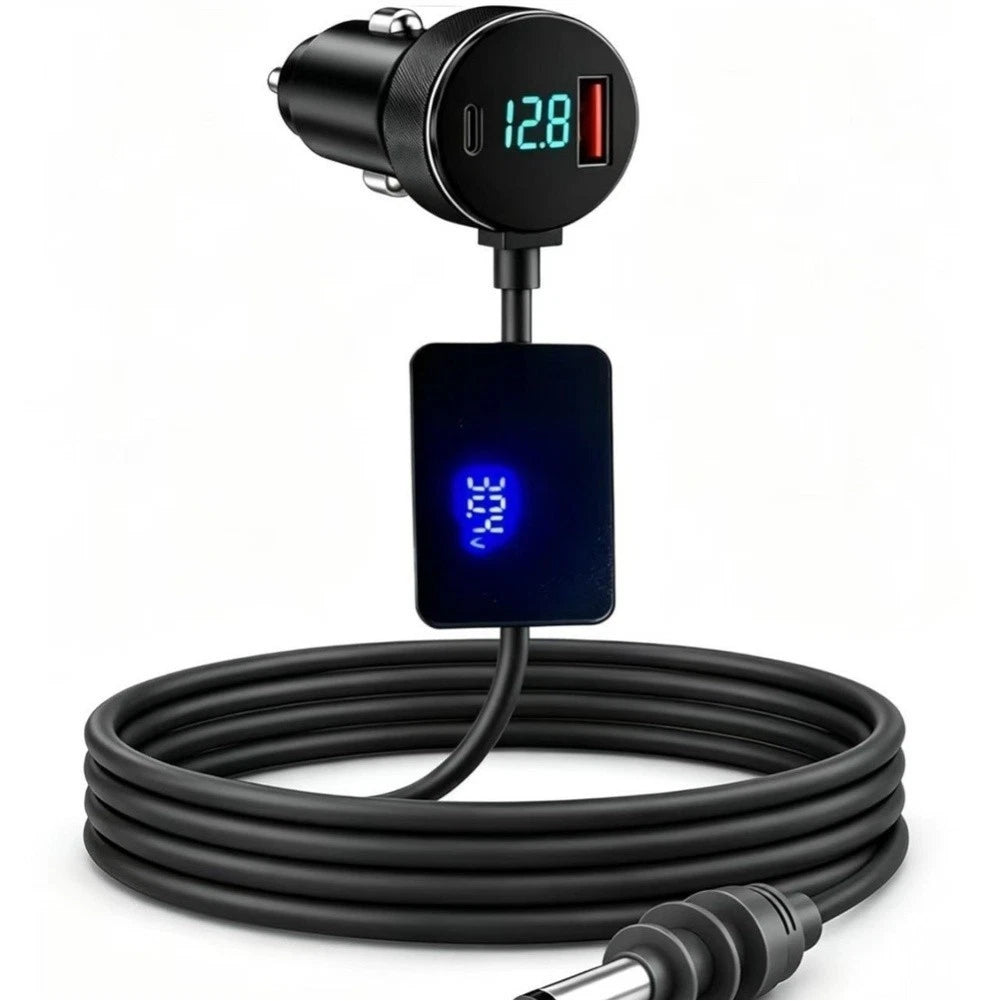 3-in-1 Car Power Cable for Mini (100W 30V 2A) Waterproof Design