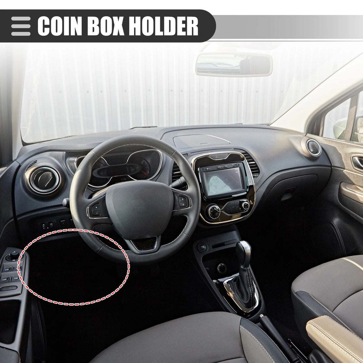 Coin Change Box Holder for Toyota Camry 2018–2022 ABS Black Replacement