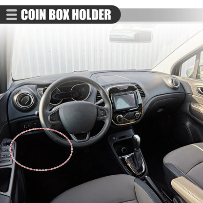 Coin Change Box Holder for Toyota Camry 2018–2022 ABS Black Replacement