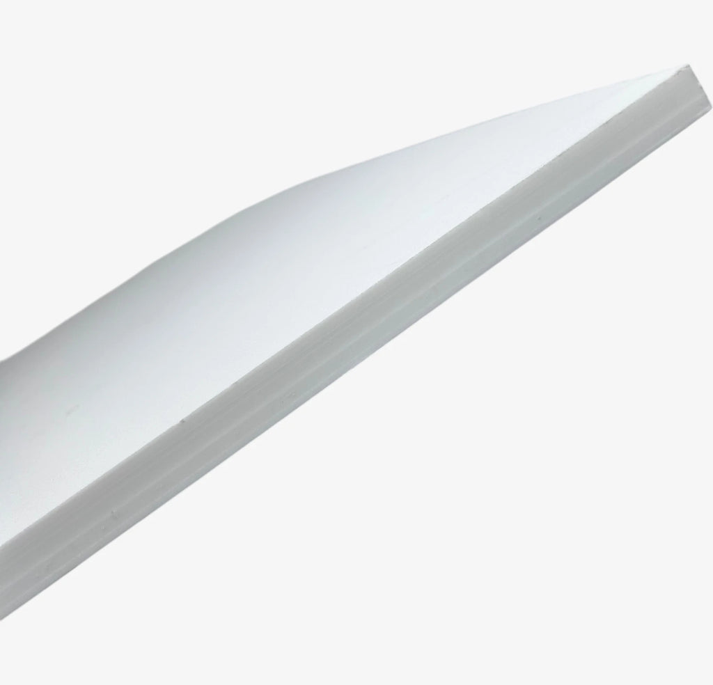 White Polycarbonate Marine Sheet Panel 29'' x 12 1/8'' x 1/2''