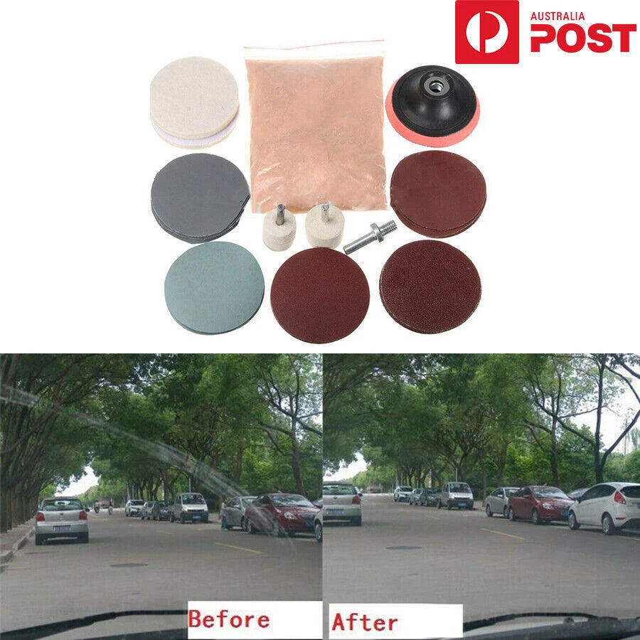 32 Pcs Car Window Polishing Kit Scratch Remover Repair Tool
