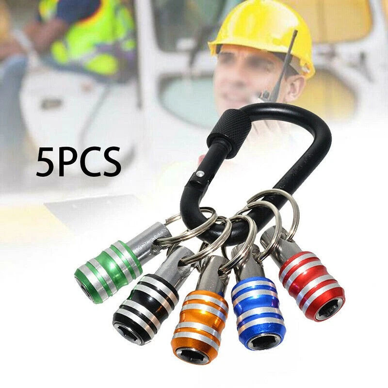 5Pcs 1/4" Hex Shank Quick Release Screwdriver Bit Holder for Tools