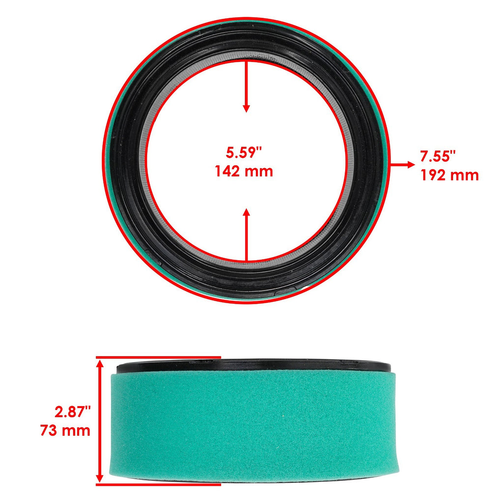 Air Filter and Oil Filter Replacement Kit for John Deere Sabre S2554 (2018–2018)